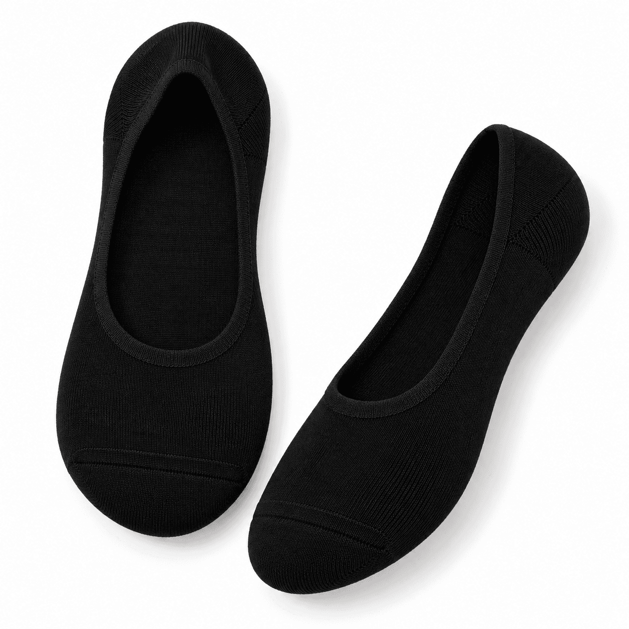 Black Liner No-Show Socks