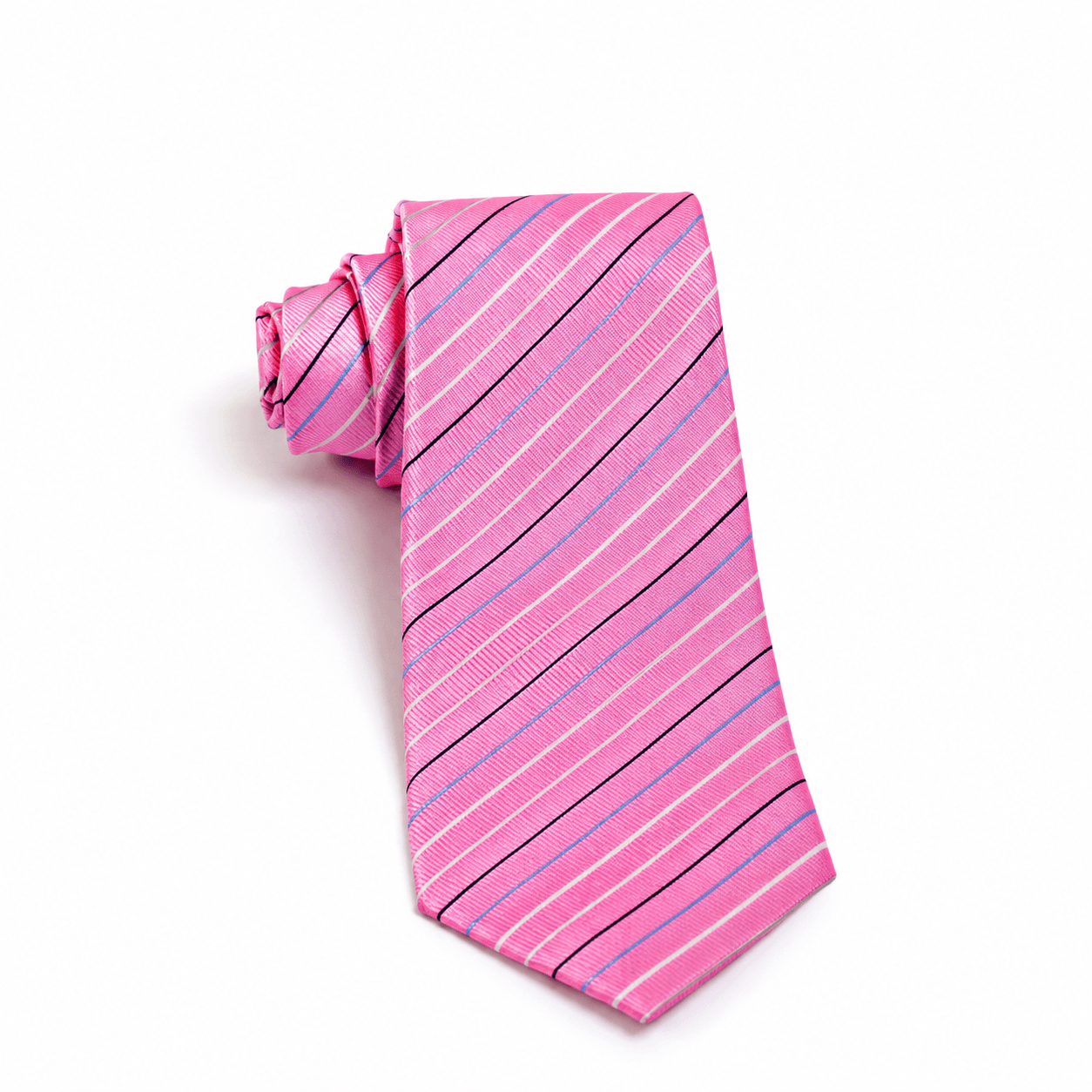 Pink Striped Necktie